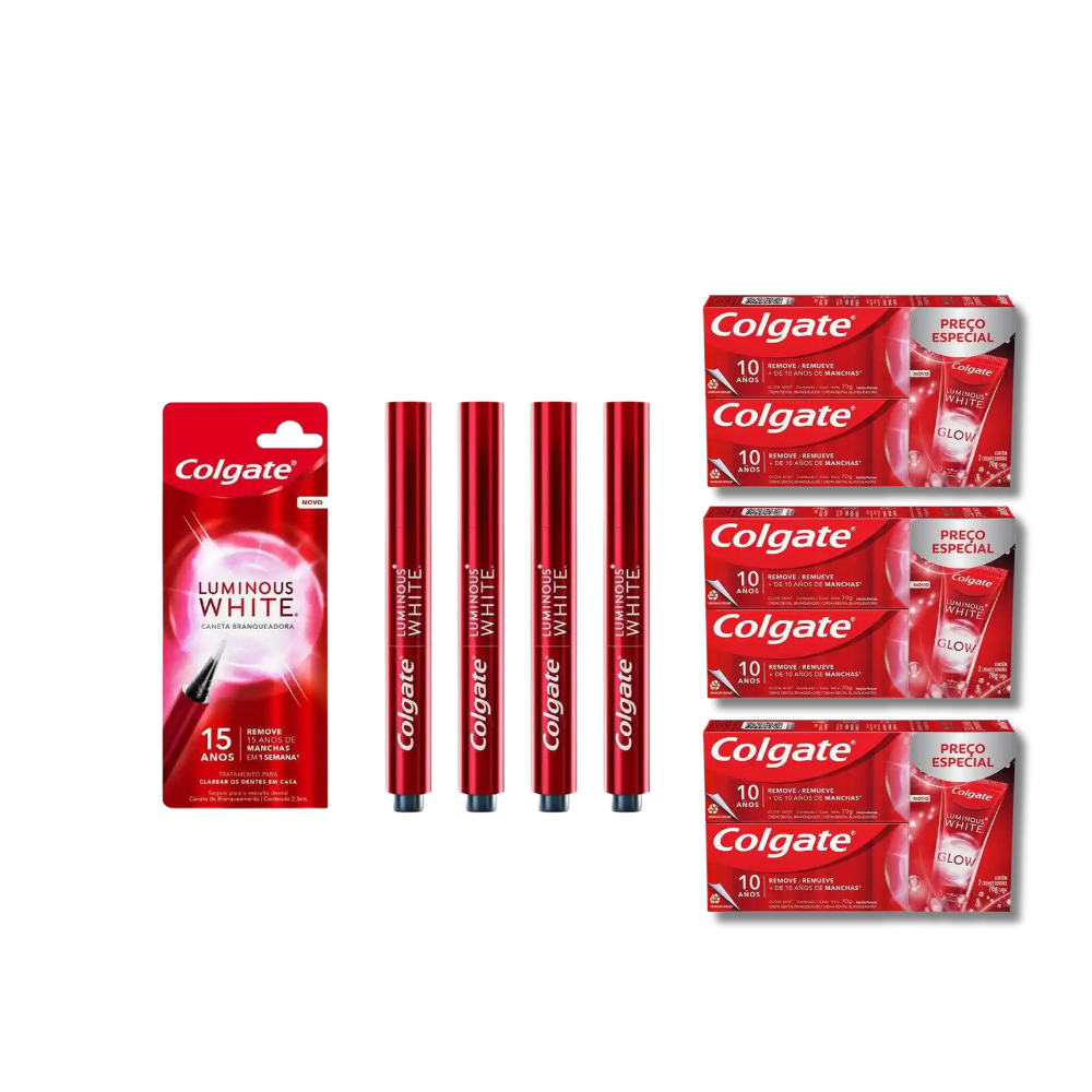 Colgate Luminous White Kit Família