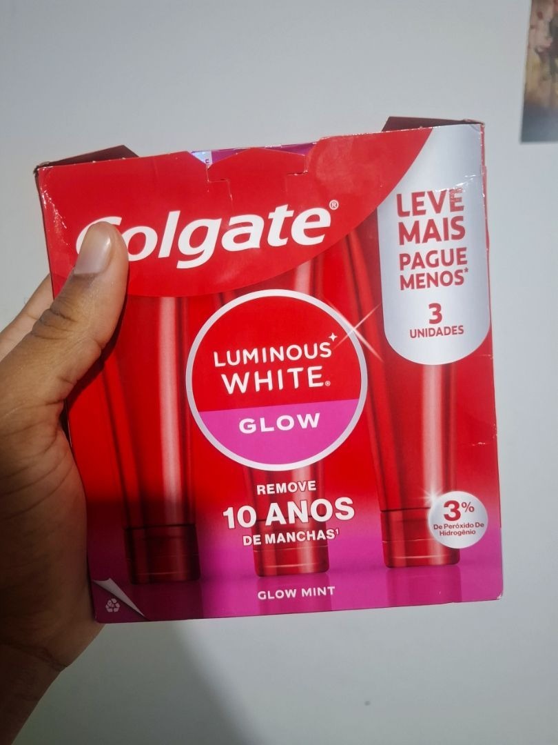 Kit 3 unidades Colgate do cliente Carlos